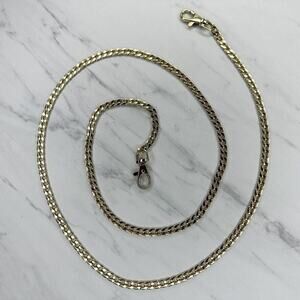 Gold Tone Flat Chain Link Purse Handbag Bag Replacement Strap ✨